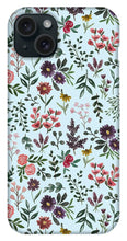 Load image into Gallery viewer, Bright Watercolor Flower - Blue - Phone Case