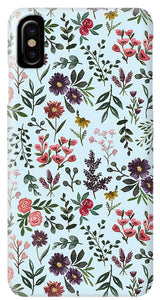 Bright Watercolor Flower - Blue - Phone Case