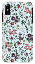 Load image into Gallery viewer, Bright Watercolor Flower - Blue - Phone Case