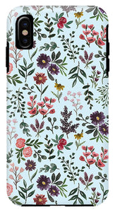 Bright Watercolor Flower - Blue - Phone Case