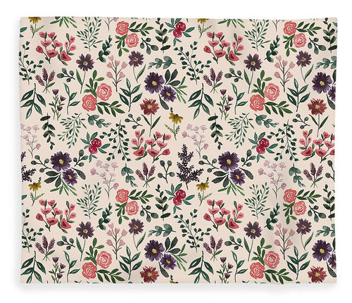 Bright Watercolor Flower - Blanket