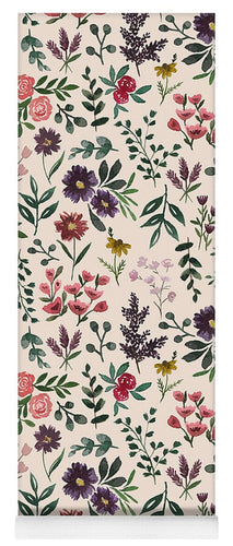Bright Watercolor Flower - Yoga Mat