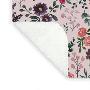 Bright Watercolor Flower - Pink - Blanket