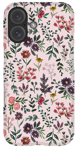 Bright Watercolor Flower - Pink - Phone Case