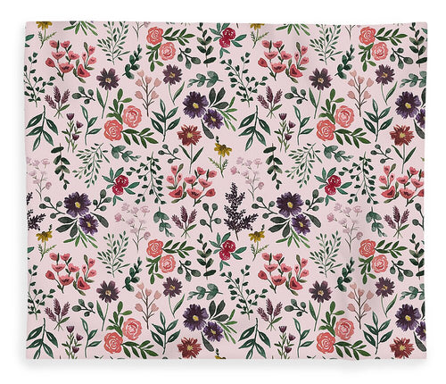 Bright Watercolor Flower - Pink - Blanket