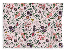 Load image into Gallery viewer, Bright Watercolor Flower - Pink - Blanket