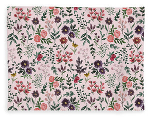 Bright Watercolor Flower - Pink - Blanket