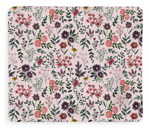 Bright Watercolor Flower - Pink - Blanket