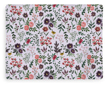 Load image into Gallery viewer, Bright Watercolor Flower - Purple - Blanket