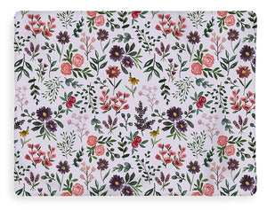 Bright Watercolor Flower - Purple - Blanket