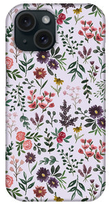 Bright Watercolor Flower - Purple - Phone Case