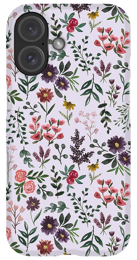 Bright Watercolor Flower - Purple - Phone Case
