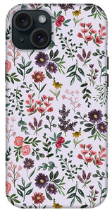Bright Watercolor Flower - Purple - Phone Case