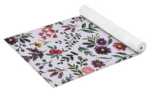 Load image into Gallery viewer, Bright Watercolor Flower - Purple - Yoga Mat