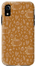 Load image into Gallery viewer, Bronze Floral Ink Pumpkin Pattern - Phone Case