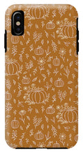 Load image into Gallery viewer, Bronze Floral Ink Pumpkin Pattern - Phone Case