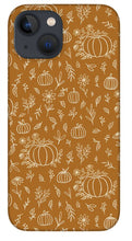 Load image into Gallery viewer, Bronze Floral Ink Pumpkin Pattern - Phone Case