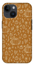 Load image into Gallery viewer, Bronze Floral Ink Pumpkin Pattern - Phone Case