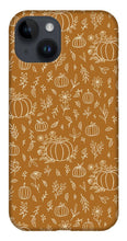Load image into Gallery viewer, Bronze Floral Ink Pumpkin Pattern - Phone Case