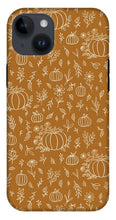 Load image into Gallery viewer, Bronze Floral Ink Pumpkin Pattern - Phone Case