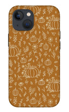 Load image into Gallery viewer, Bronze Floral Ink Pumpkin Pattern - Phone Case