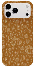 Load image into Gallery viewer, Bronze Floral Ink Pumpkin Pattern - Phone Case