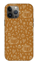 Load image into Gallery viewer, Bronze Floral Ink Pumpkin Pattern - Phone Case