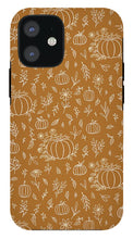 Load image into Gallery viewer, Bronze Floral Ink Pumpkin Pattern - Phone Case