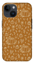 Load image into Gallery viewer, Bronze Floral Ink Pumpkin Pattern - Phone Case