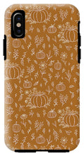 Load image into Gallery viewer, Bronze Floral Ink Pumpkin Pattern - Phone Case