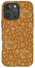 Load image into Gallery viewer, Bronze Floral Ink Pumpkin Pattern - Phone Case