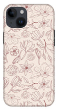 Load image into Gallery viewer, Burgundy Magnolia Pattern - Phone Case