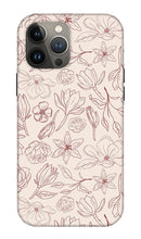 Load image into Gallery viewer, Burgundy Magnolia Pattern - Phone Case