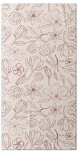 Load image into Gallery viewer, Burgundy Magnolia Pattern - Beach Towel