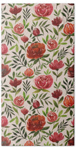 Load image into Gallery viewer, Burgundy Watercolor Floral Pattern - Beach Towel