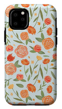 Load image into Gallery viewer, Burnt Orange Floral Pattern - Phone Case