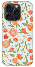 Load image into Gallery viewer, Burnt Orange Floral Pattern - Phone Case