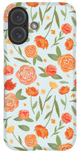 Load image into Gallery viewer, Burnt Orange Floral Pattern - Phone Case