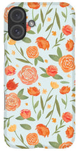 Load image into Gallery viewer, Burnt Orange Floral Pattern - Phone Case