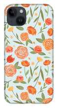 Load image into Gallery viewer, Burnt Orange Floral Pattern - Phone Case