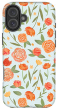 Load image into Gallery viewer, Burnt Orange Floral Pattern - Phone Case