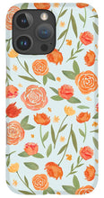 Load image into Gallery viewer, Burnt Orange Floral Pattern - Phone Case
