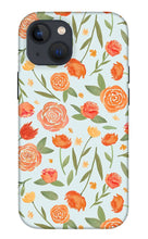 Load image into Gallery viewer, Burnt Orange Floral Pattern - Phone Case
