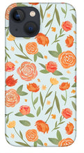 Load image into Gallery viewer, Burnt Orange Floral Pattern - Phone Case
