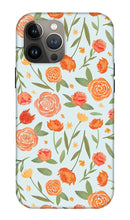 Load image into Gallery viewer, Burnt Orange Floral Pattern - Phone Case