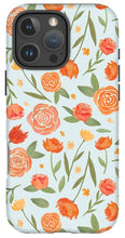 Load image into Gallery viewer, Burnt Orange Floral Pattern - Phone Case