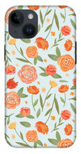Load image into Gallery viewer, Burnt Orange Floral Pattern - Phone Case