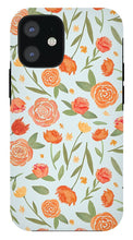Load image into Gallery viewer, Burnt Orange Floral Pattern - Phone Case