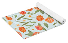 Load image into Gallery viewer, Burnt Orange Floral Pattern - Yoga Mat