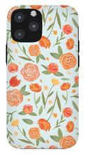 Load image into Gallery viewer, Burnt Orange Floral Pattern - Phone Case